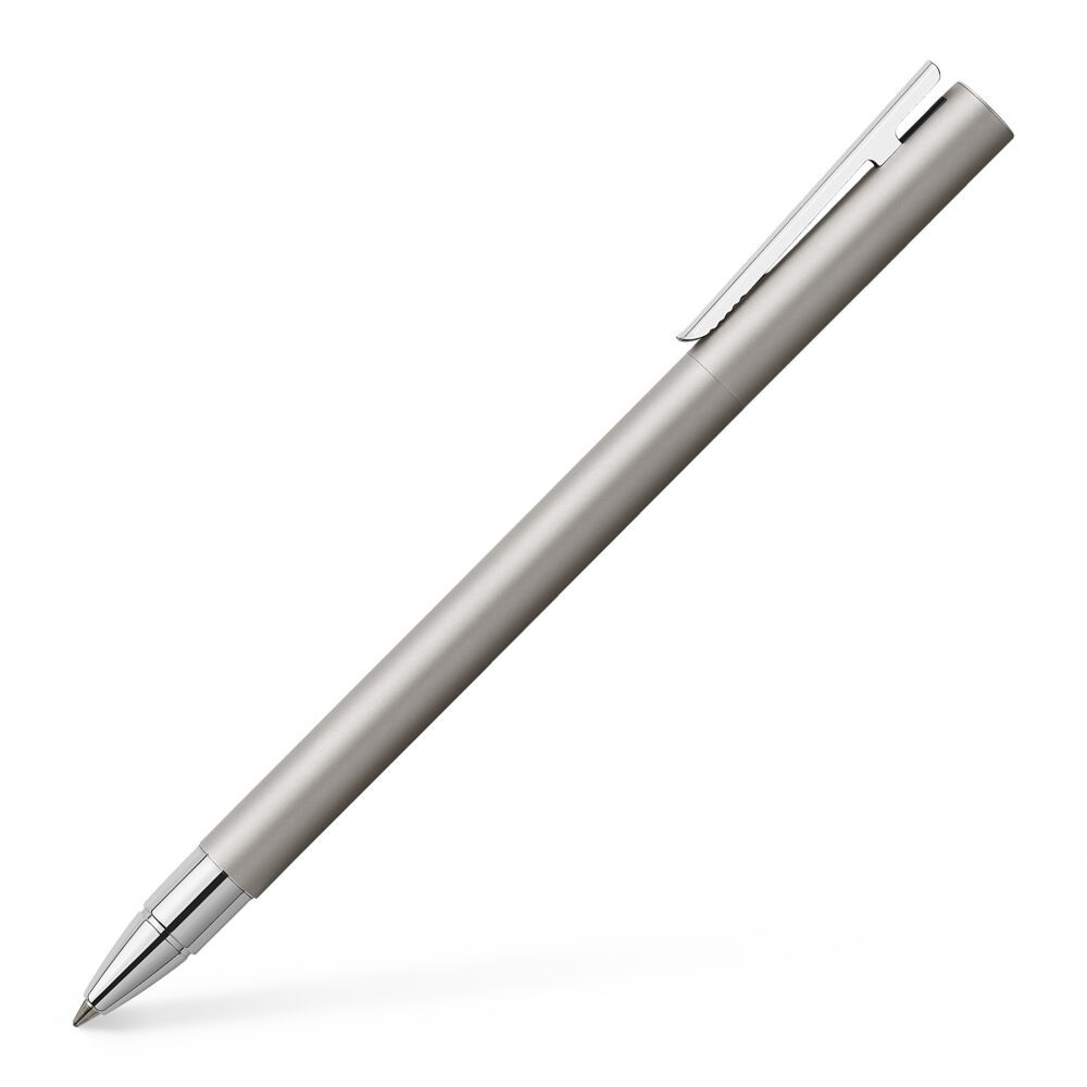 Faber-Castell Neo Slim Matte Silver Stainless Steel Rollerball Pen