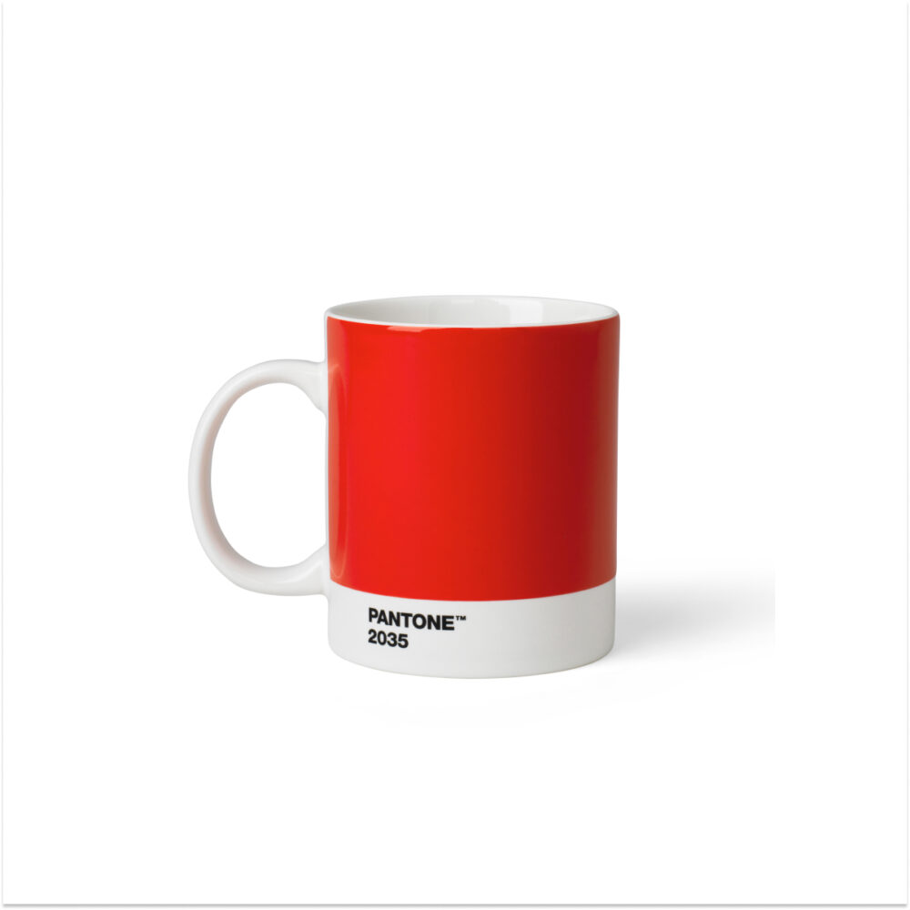 Pantone Porcelain Mug - Red