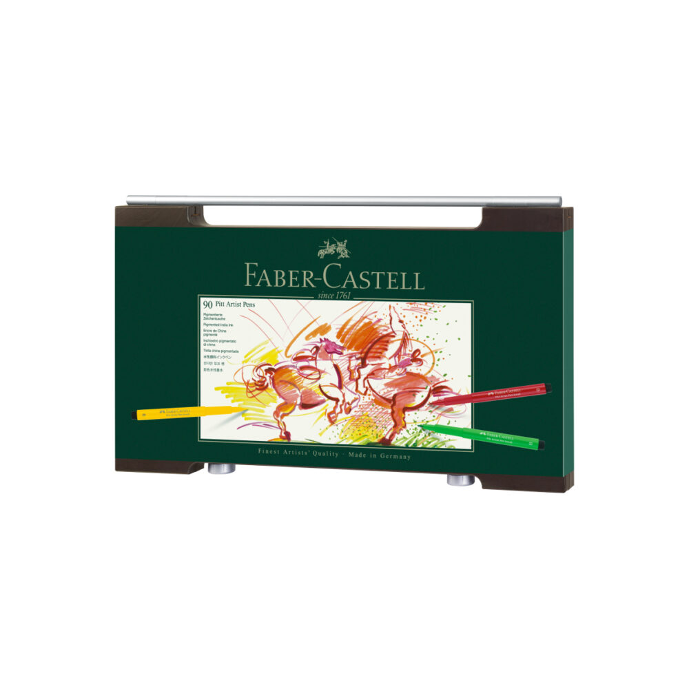 Faber-Castell Pitt Artist Wooden Box Set (Pack of 90)