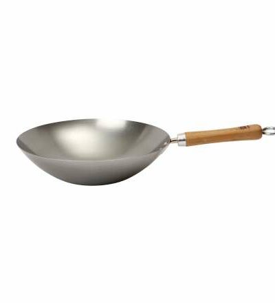 School of Wok Uncoated Carbon Steel Wok - 12"/30cm