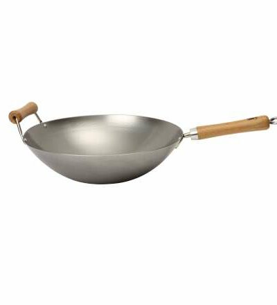 School of Wok Uncoated Carbon Steel Wok - 14"/36cm