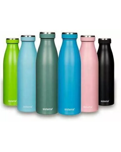 Sistema Stainless Steel Bottle - Assorted - 500ml