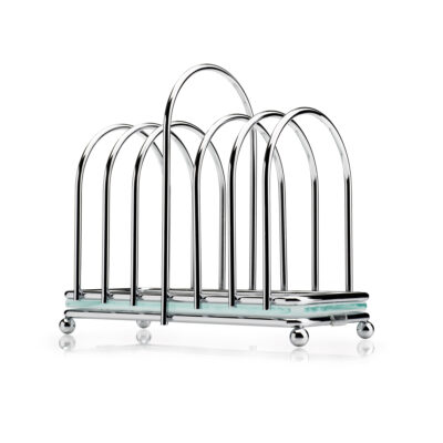 Kilo Toast Rack with Frosted Glass Base