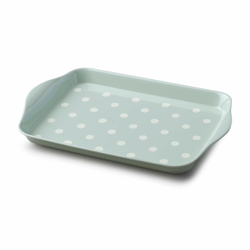 Zeal 18 x 14cm Dotty Tray - Sage Green