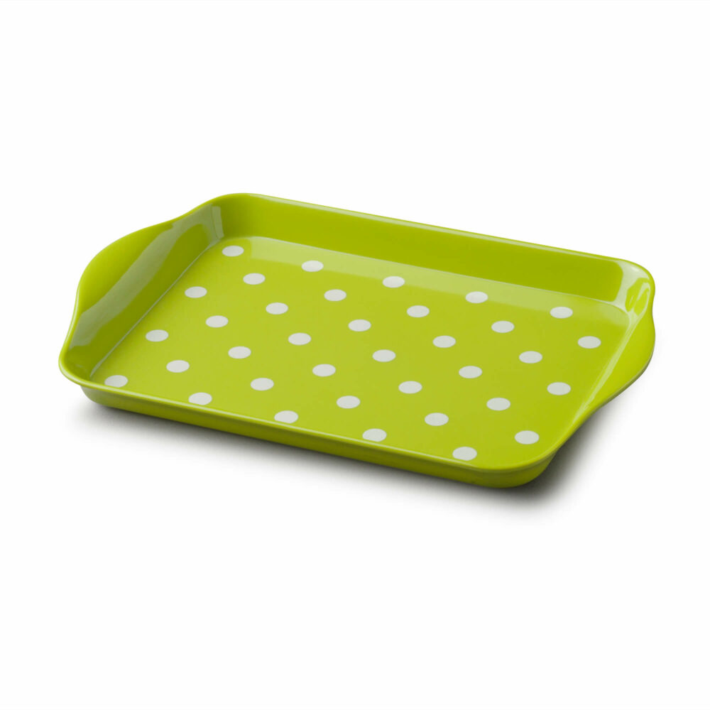 Zeal 18 x 14cm Dotty Tray - Lime