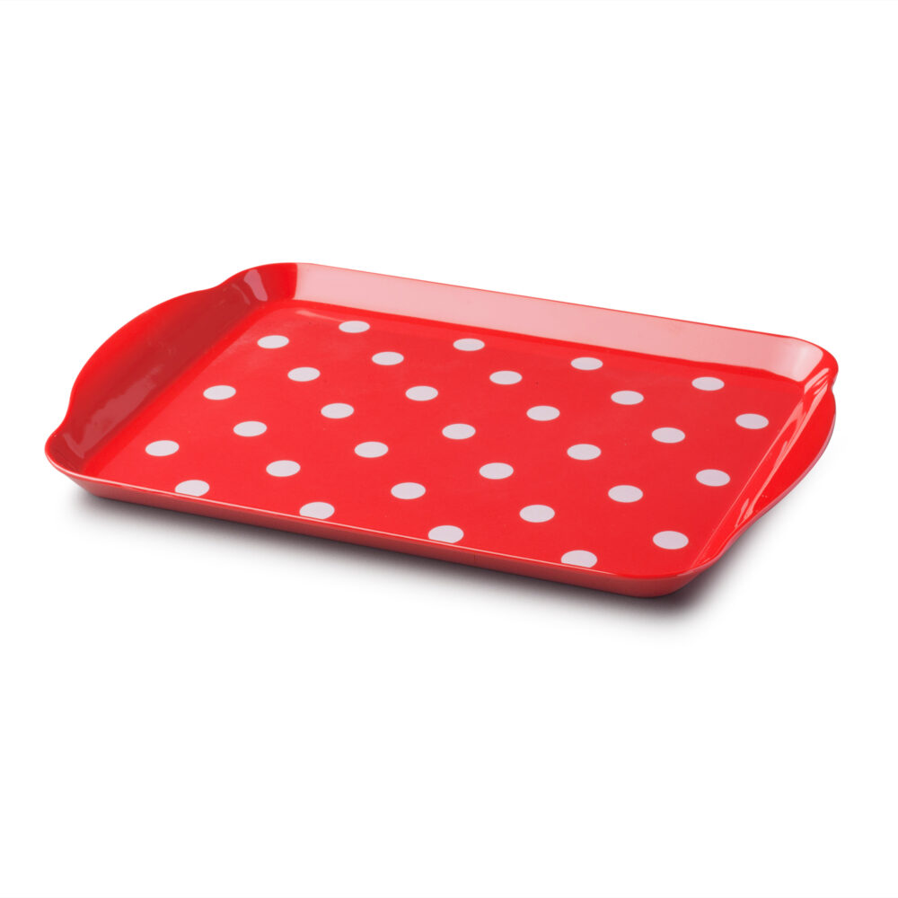 Zeal 30 x 12cm Dotty Tray -  Red