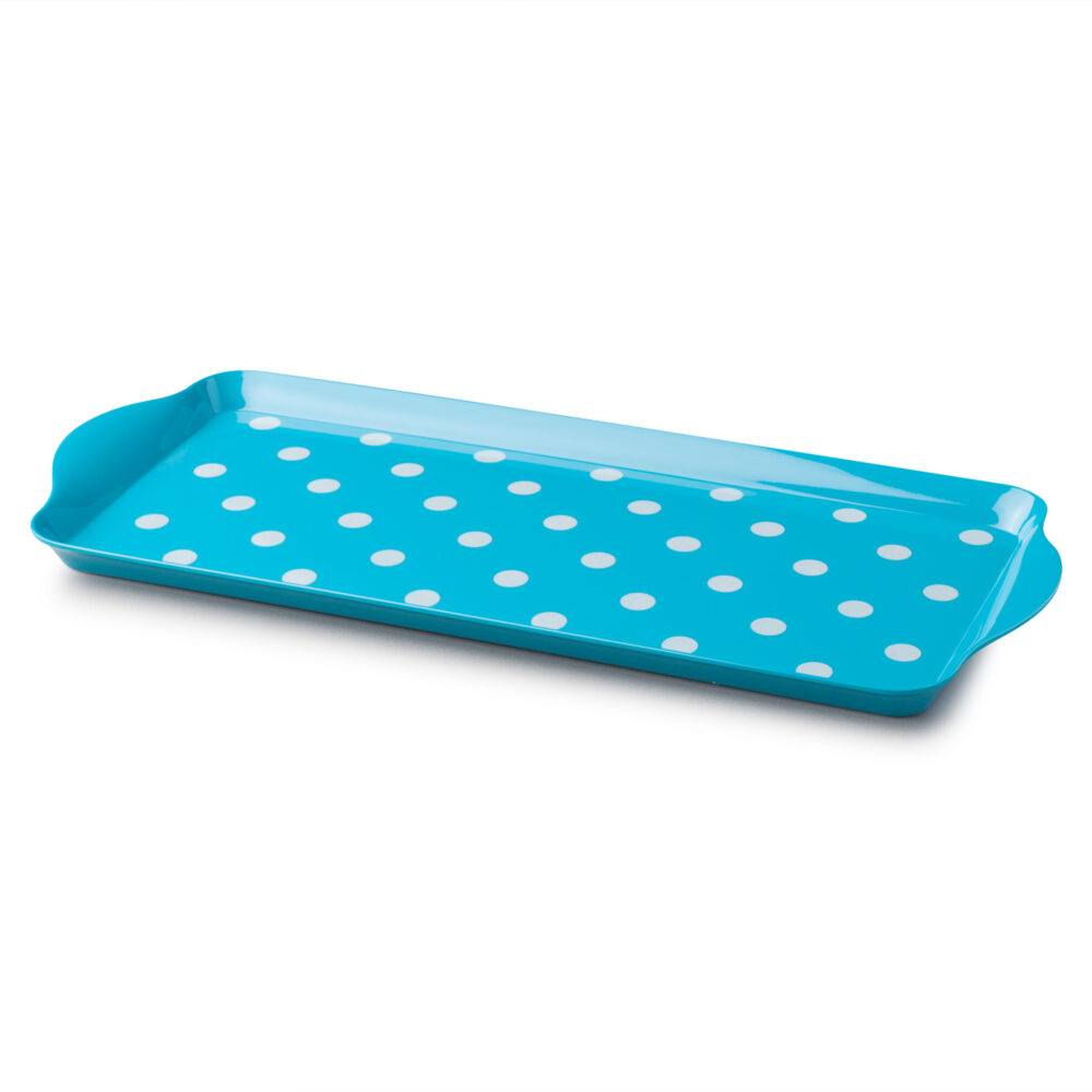 Zeal 38 x 17cm Dotty Sandwich Tray -  Aqua