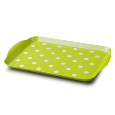 Zeal 39 x 24cm Dotty Tray -  Lime