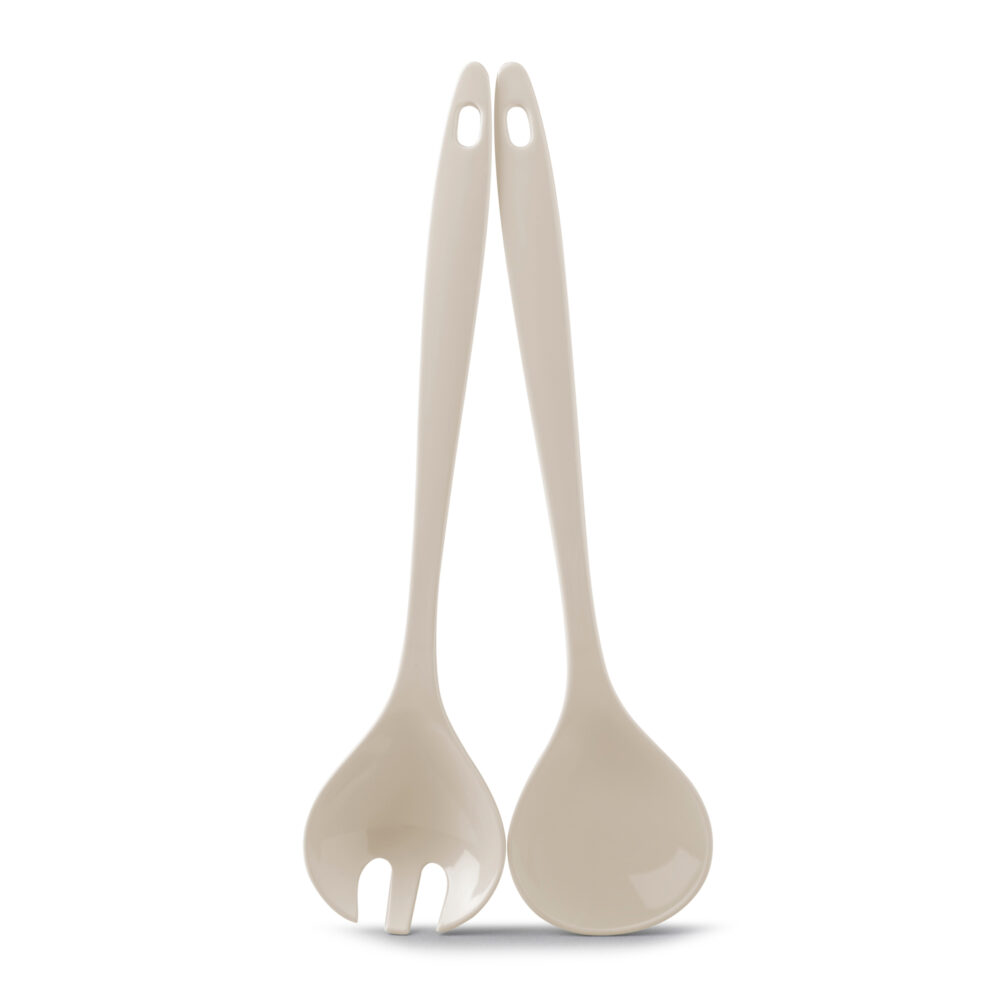 Zeal 28cm Salad Server Set - Cream