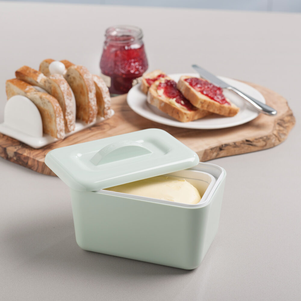 Zeal Double Walled Butter Dish - Sage Green