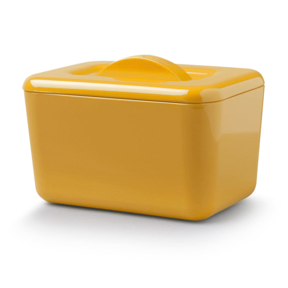 Zeal Double Walled Butter Dish - Mustard