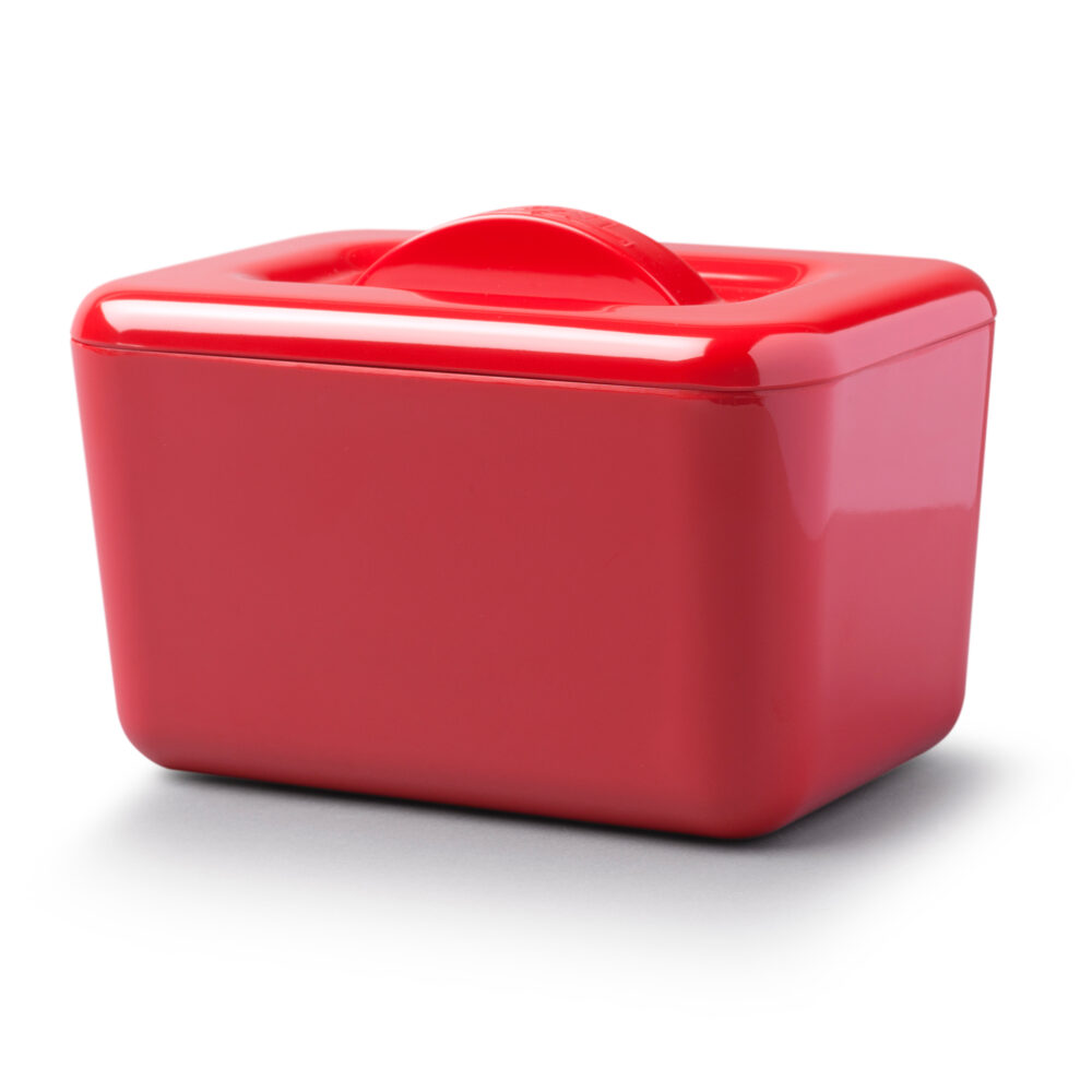 Zeal Double Walled Butter Dish - Red