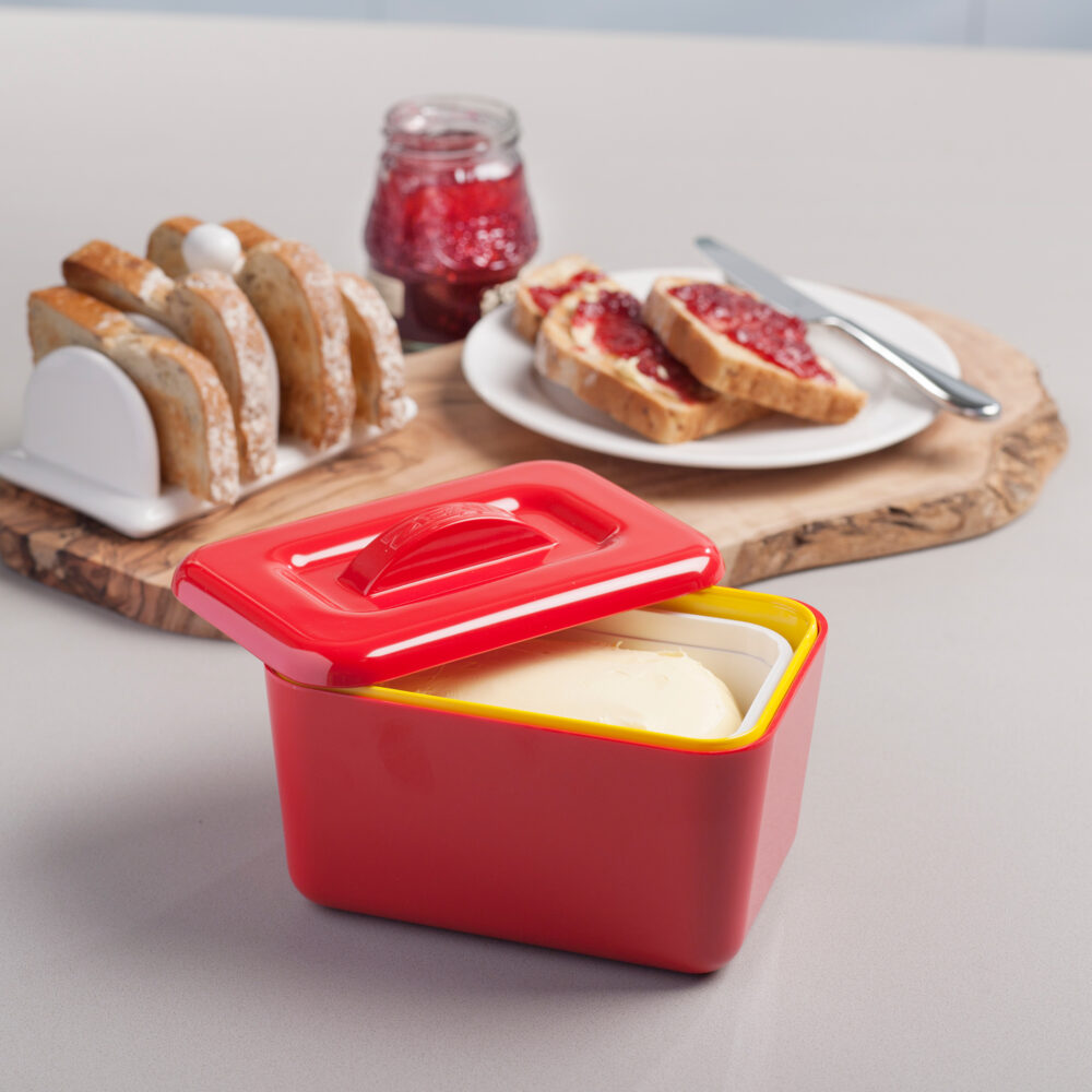 Zeal Double Walled Butter Dish - Red