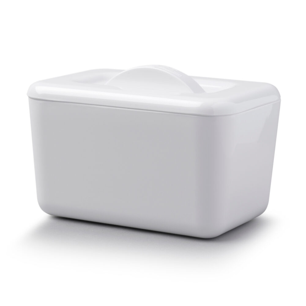 Zeal Double Walled Butter Dish - White