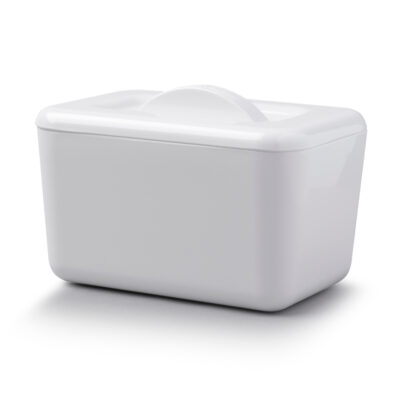 Zeal Double Walled Butter Dish - White