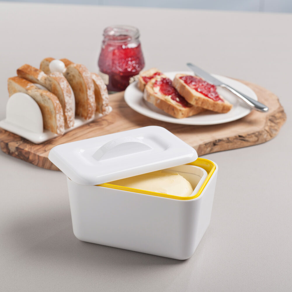 Zeal Double Walled Butter Dish - White