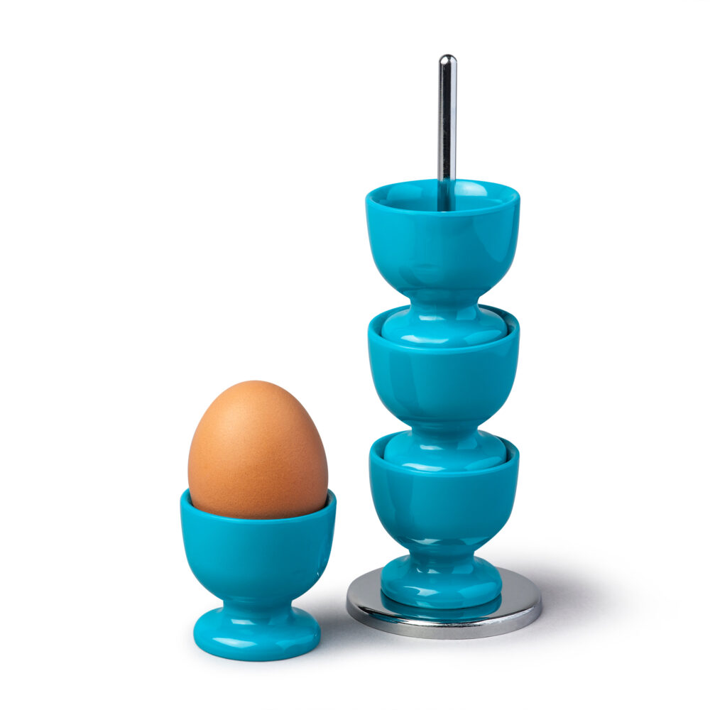 Zeal Stacking Egg Cups on Stand -  Aqua