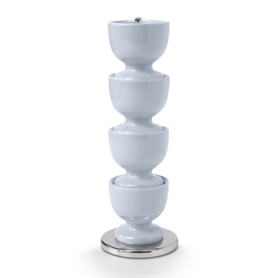 Zeal Stacking Egg Cups on Stand -  Duck Egg Blue