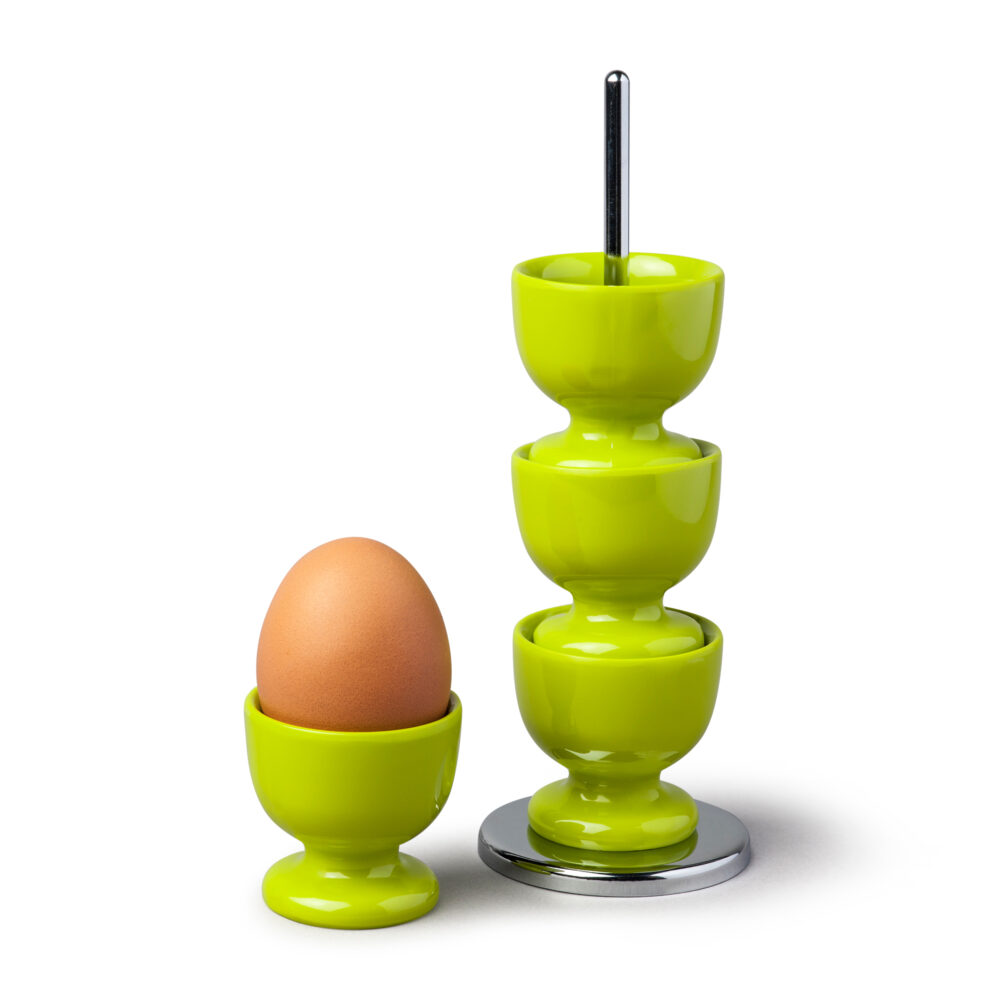 Zeal Stacking Egg Cups on Stand -  Lime