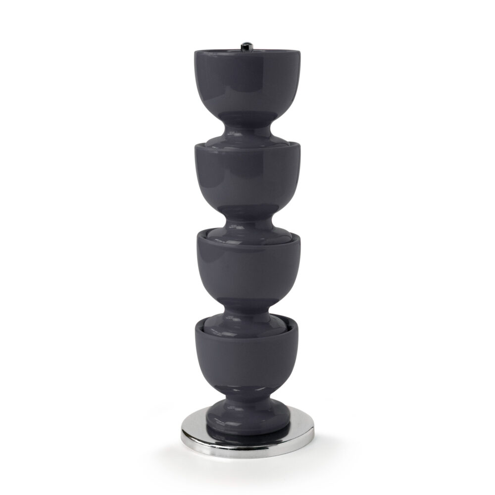 Zeal Stacking Egg Cups on Stand -  Dark Grey