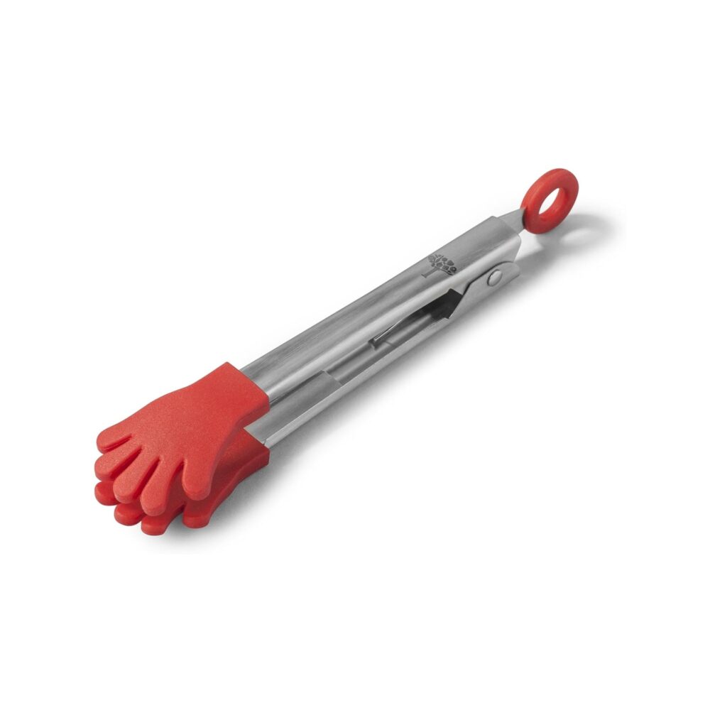 Zeal 13cm Handy Silicone Cooks Tongs - Red