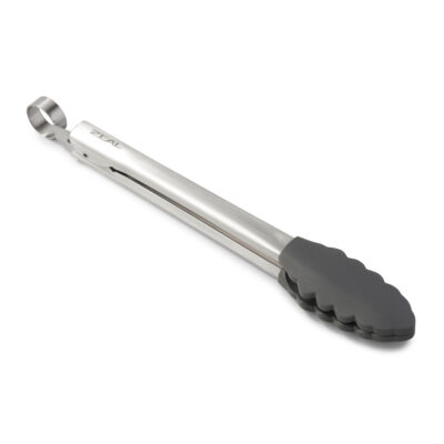 Zeal 25cm Silicone Cooks Tongs -  Dark Grey