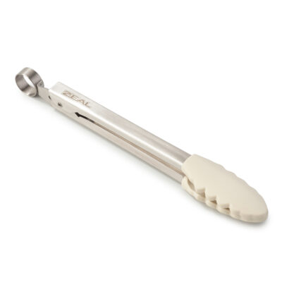 Zeal 20cm Silicone Cooks Tongs -  Cream