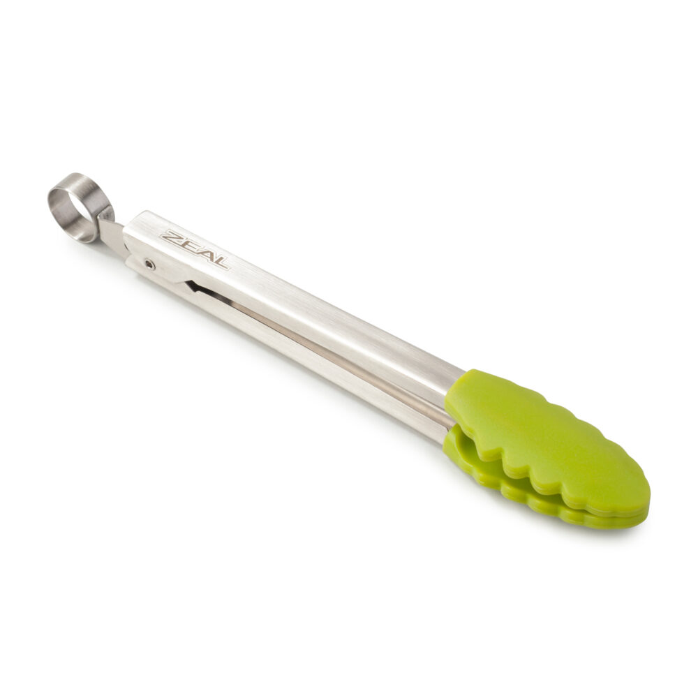 Zeal 20cm Silicone Cooks Tongs -  Lime