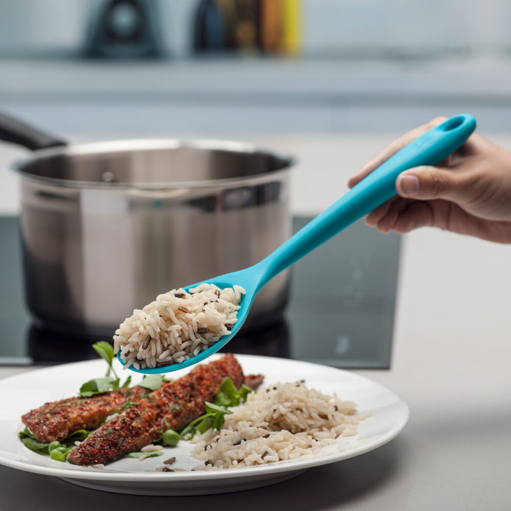 Zeal 28cm Silicone Cooks Spoon -  Aqua