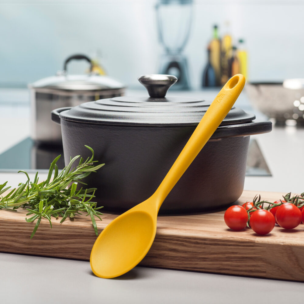 Zeal 28cm Silicone Cooks Spoon -  Mustard