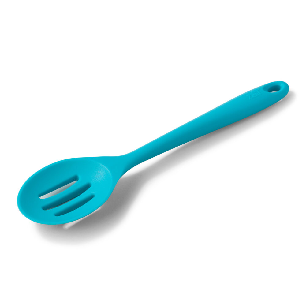 Zeal 28cm Silicone Slotted Spoon - Aqua