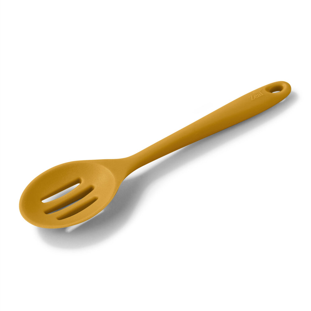 Zeal 28cm Silicone Slotted Spoon - Mustard