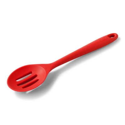 Zeal 28cm Silicone Slotted Spoon - Red