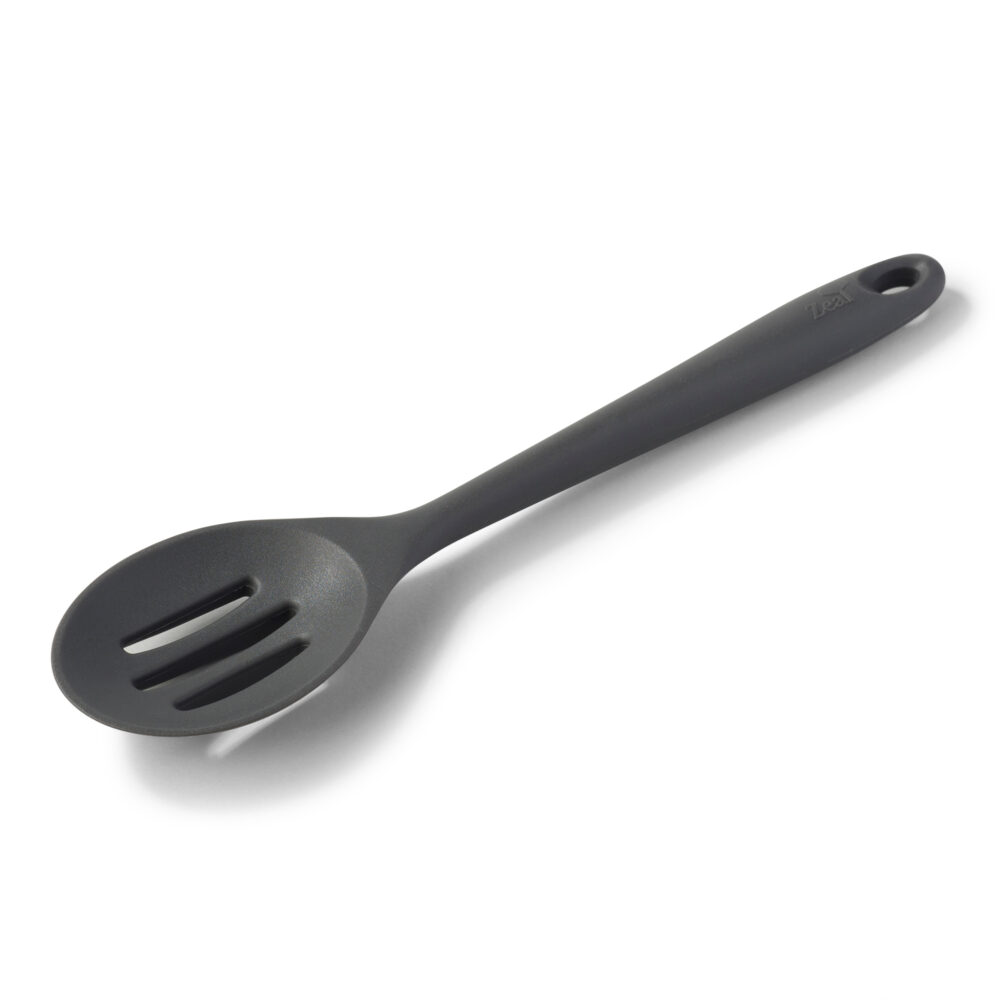 Zeal 28cm Silicone Slotted Spoon - Dark Grey