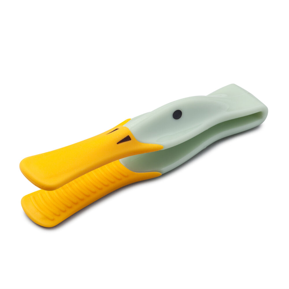 Zeal Silicone Duck Toast Tongs - Sage Green