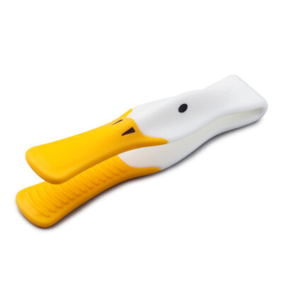 Zeal Silicone Duck Toast Tongs - White