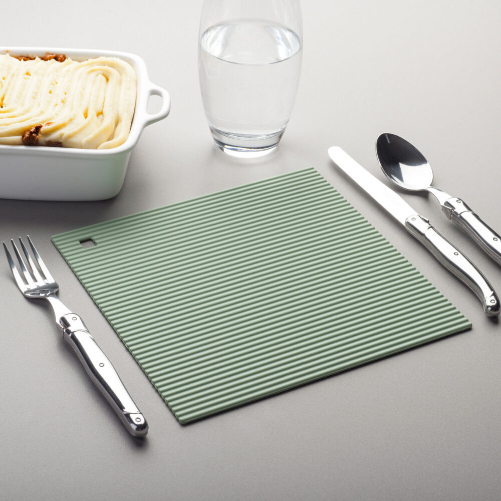 Zeal 22cm Silicone Trivet -  Sage Green