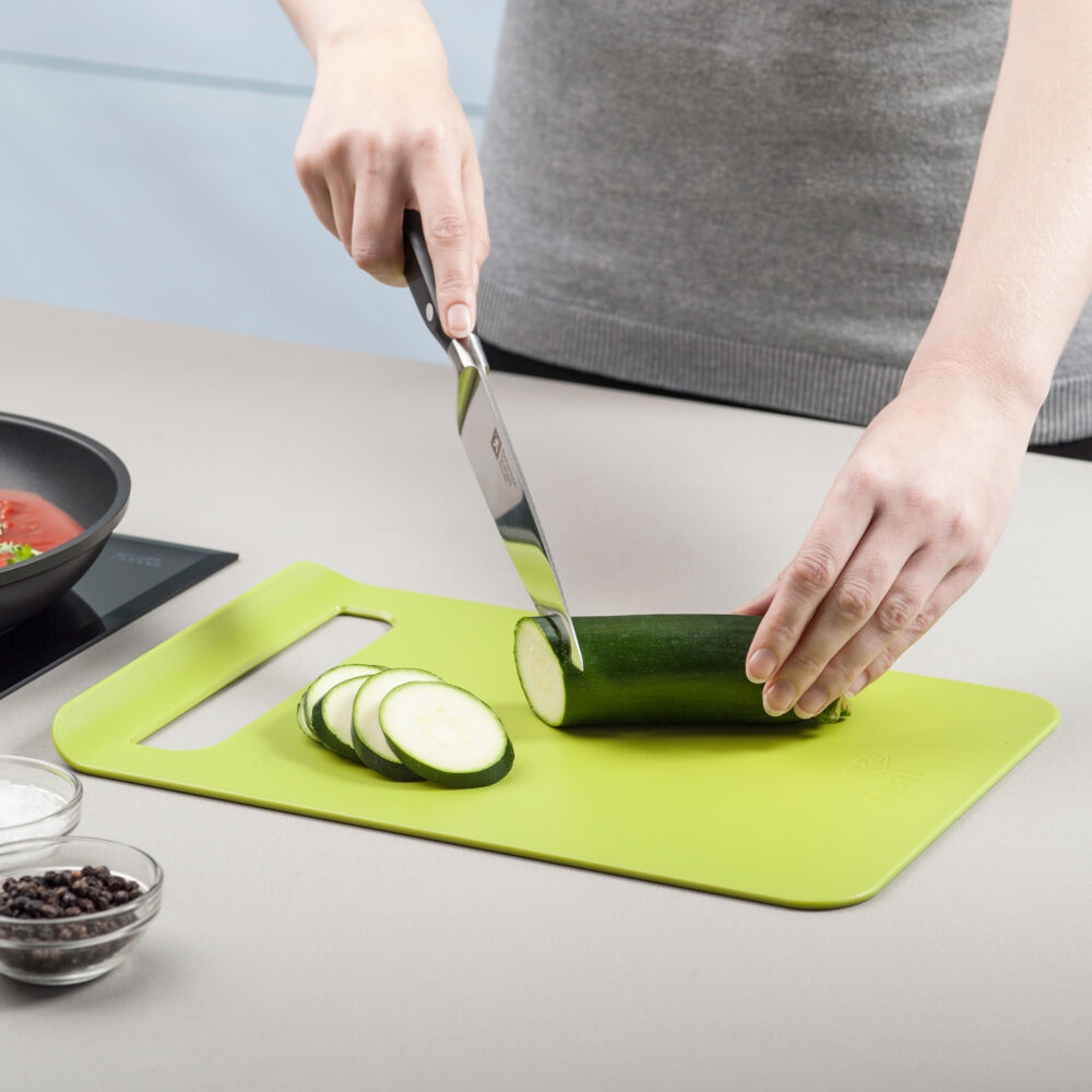 Zeal 34 x 23cm Straight to Pan Slim Chopping Board - Lime