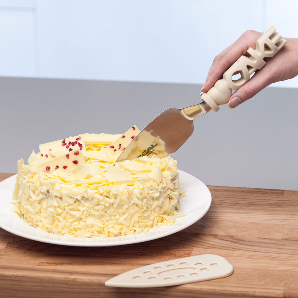 Zeal 29cm " I Heart Cake" Cake Server - Cream