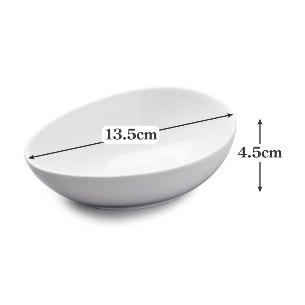 WM Bartleet & Sons 13cm Porcelain Avocado Dish -  White