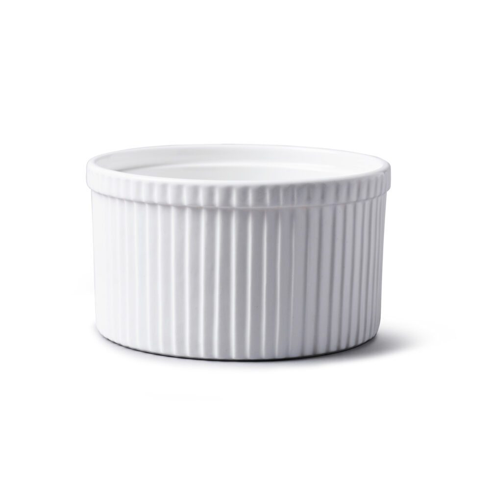 WM Bartleet & Sons 14cm, 750ml Porcelain Souffle Dish -  White