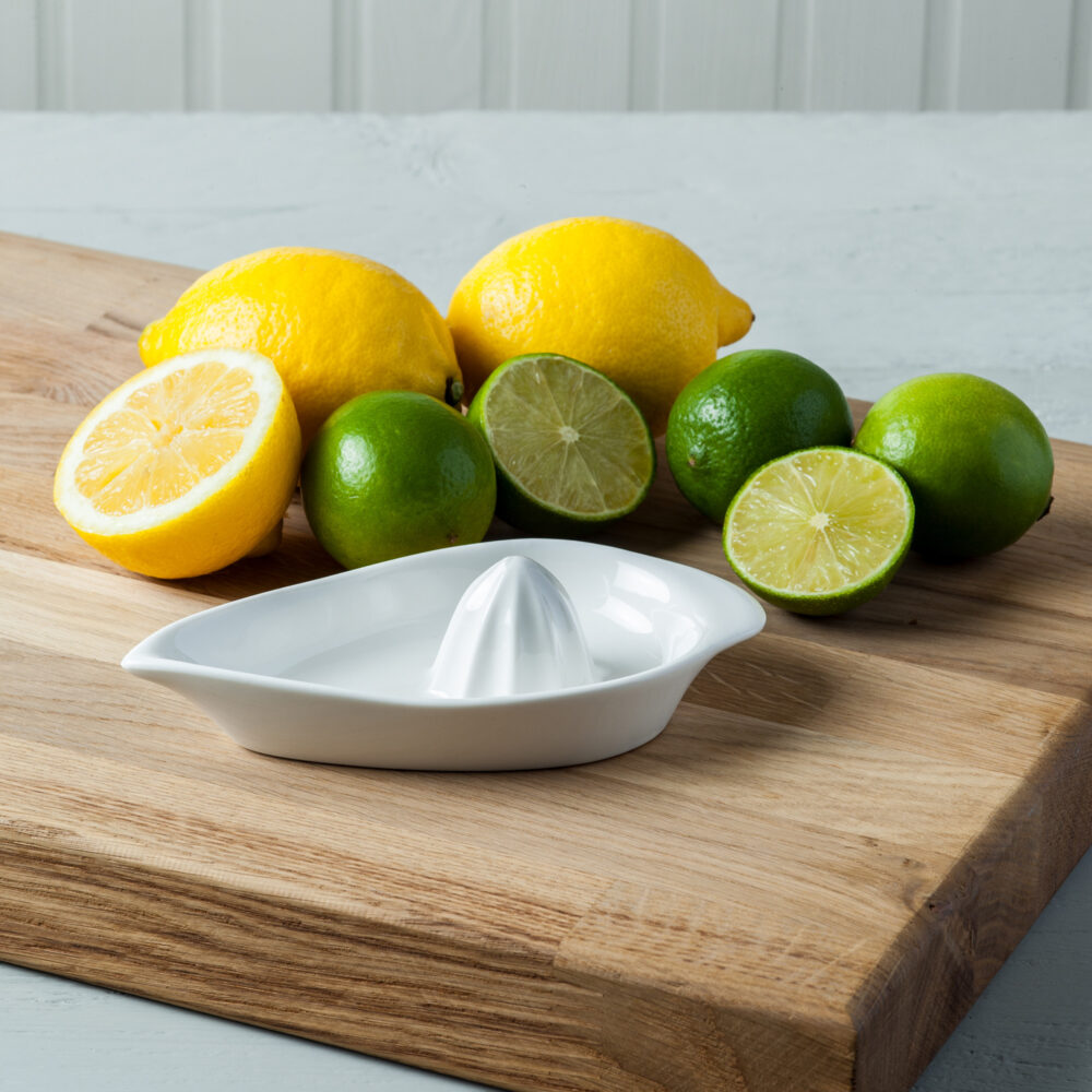 WM Bartleet & Sons 16 x 4cm Porcelain Citrus Juicer -  White