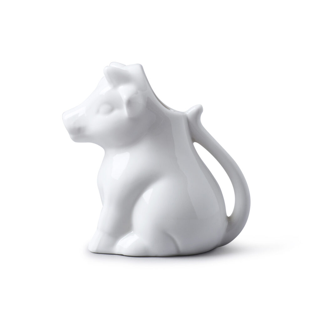 WM Bartleet & Sons 175ml Porcelain Cow Milk Jug -  White