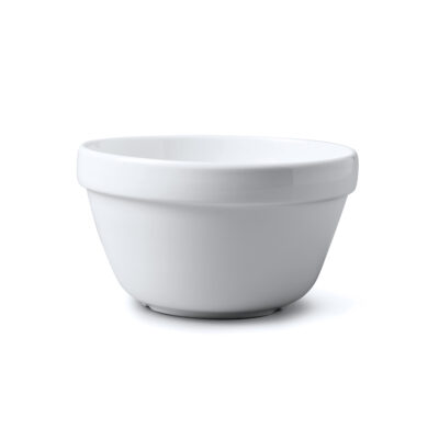 WM Bartleet & Sons 16cm, 700ml Porcelain Pudding Bowl -  White