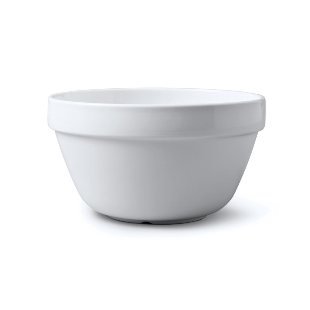 WM Bartleet & Sons 20cm, 1.2l Porcelain Pudding Bowl -  White