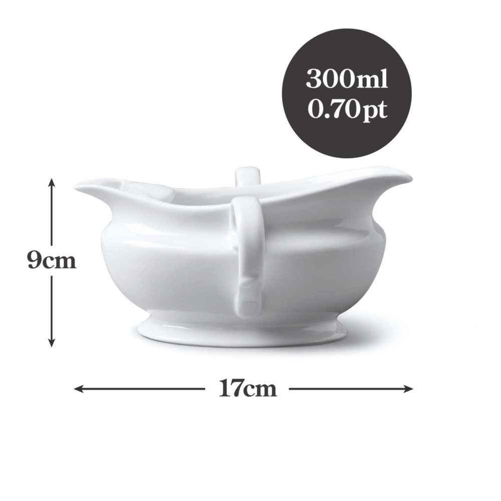 WM Bartleet & Sons 300ml Porcelain Gravy Fat Separator -  White