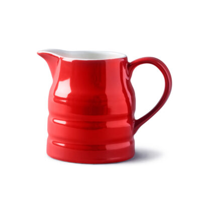 WM Bartleet & Sons 1 Pint Porcelain Churn Jug -  Red