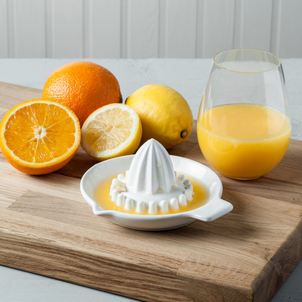 WM Bartleet & Sons Porcelain Citrus Juicer -  White