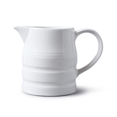 WM Bartleet & Sons 2 Pint Porcelain Churn Jug -  White