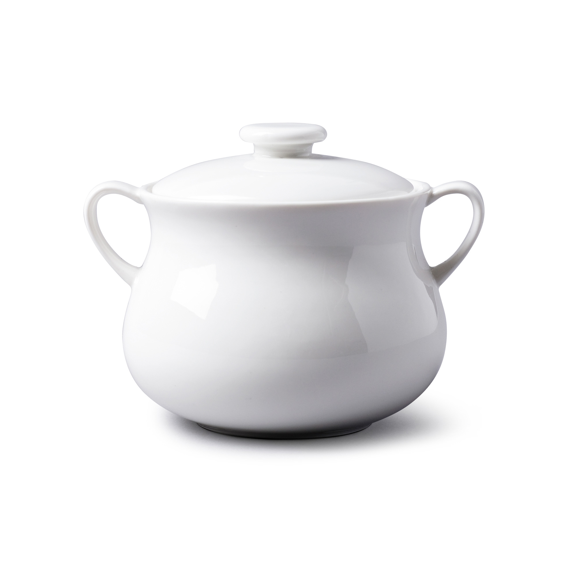 WM Bartleet & Sons 500ml Porcelain Casserole, Soup Bowl - White